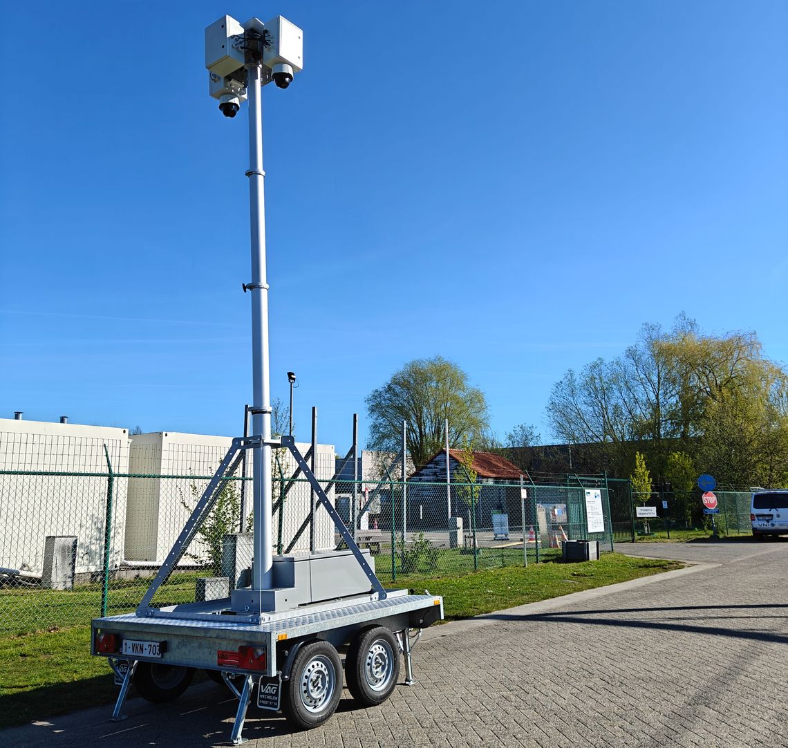 Politionele aanhangwagen van View and Integrate